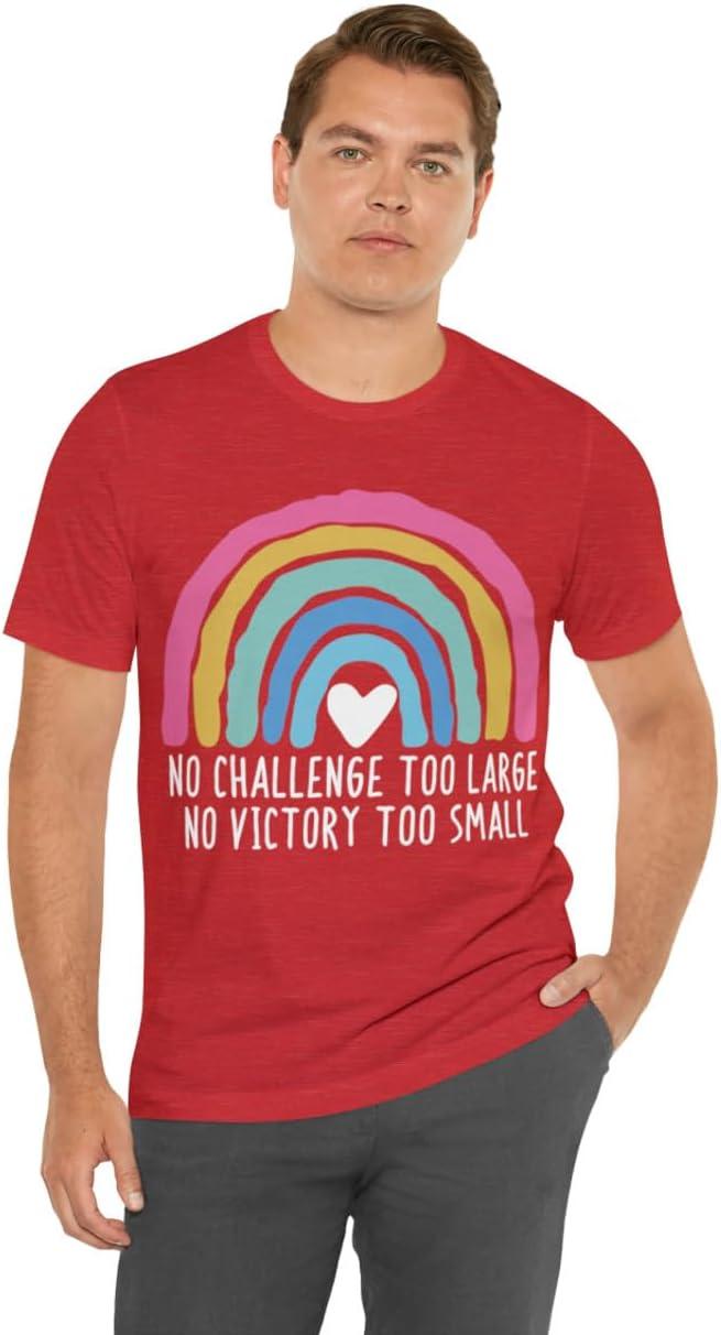 imageNo Challenge Too Large Unisex Jersey Short Sleeve TeeHeather Red