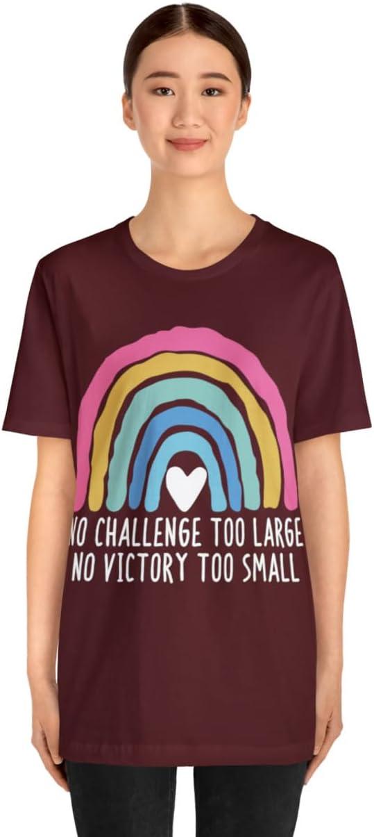imageNo Challenge Too Large Unisex Jersey Short Sleeve TeeMaroon