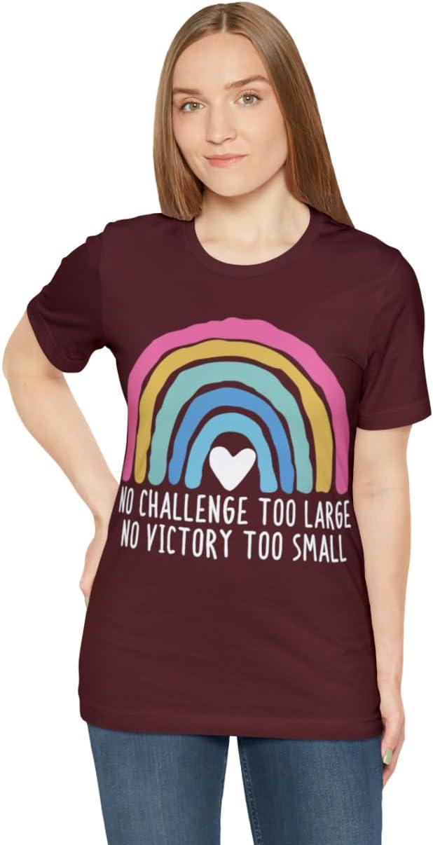 imageNo Challenge Too Large Unisex Jersey Short Sleeve TeeMaroon