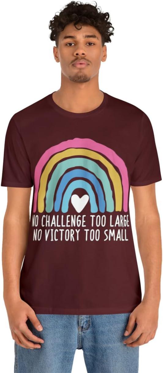 imageNo Challenge Too Large Unisex Jersey Short Sleeve TeeMaroon