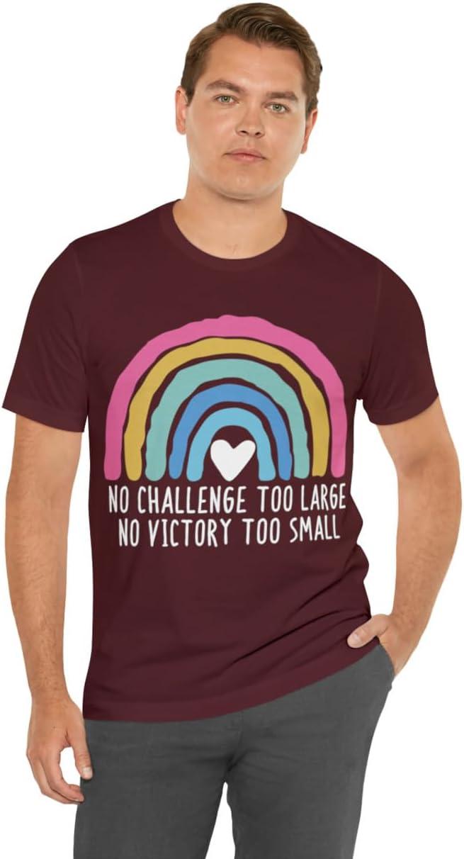 imageNo Challenge Too Large Unisex Jersey Short Sleeve TeeMaroon
