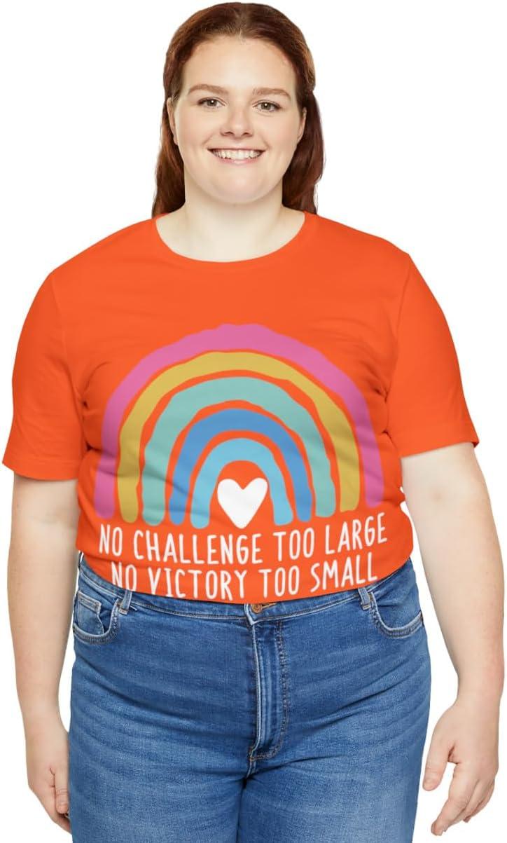 imageNo Challenge Too Large Unisex Jersey Short Sleeve TeeOrange