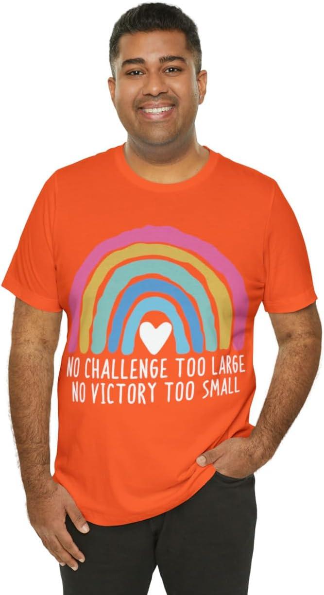 imageNo Challenge Too Large Unisex Jersey Short Sleeve TeeOrange