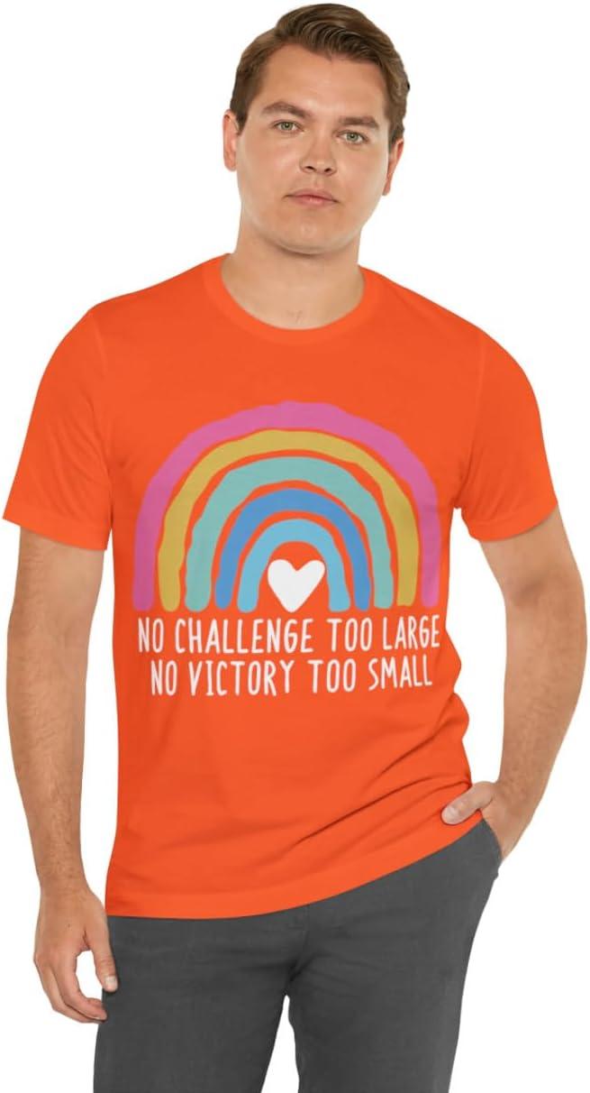 imageNo Challenge Too Large Unisex Jersey Short Sleeve TeeOrange