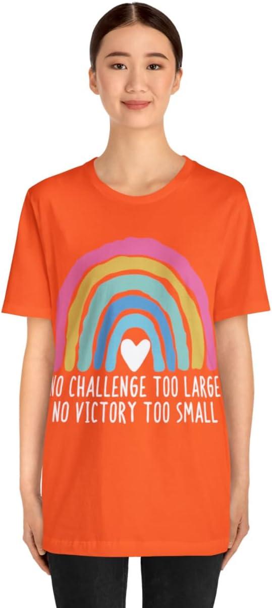 imageNo Challenge Too Large Unisex Jersey Short Sleeve TeeOrange