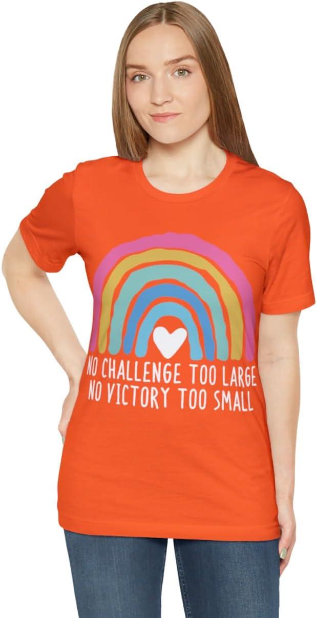 imageNo Challenge Too Large Unisex Jersey Short Sleeve TeeOrange