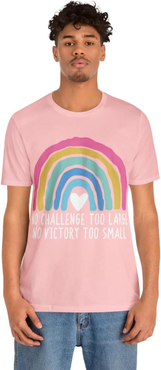 imageNo Challenge Too Large Unisex Jersey Short Sleeve TeePink