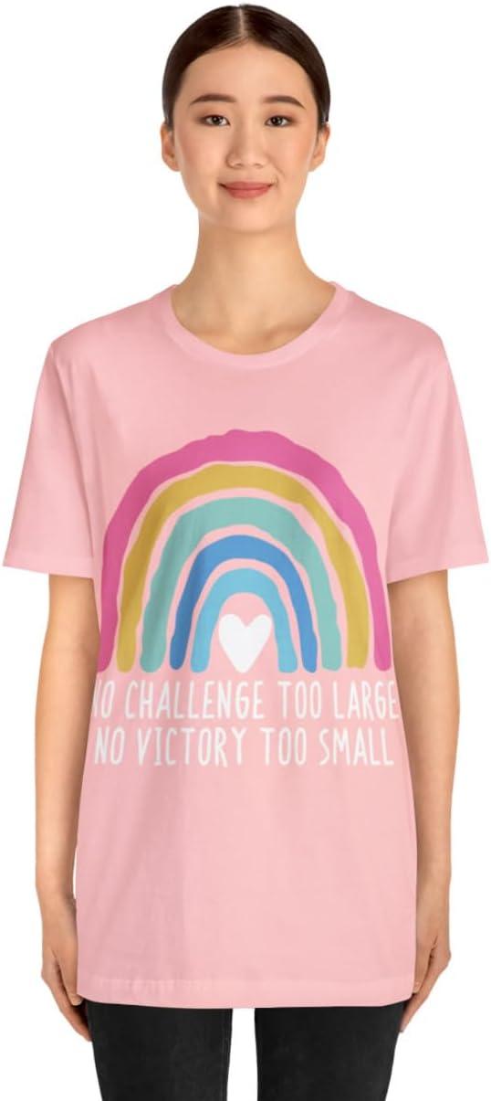 imageNo Challenge Too Large Unisex Jersey Short Sleeve TeePink