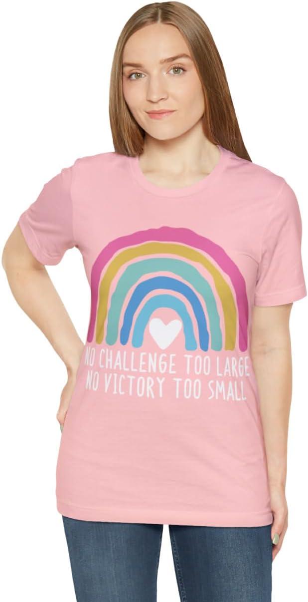 imageNo Challenge Too Large Unisex Jersey Short Sleeve TeePink