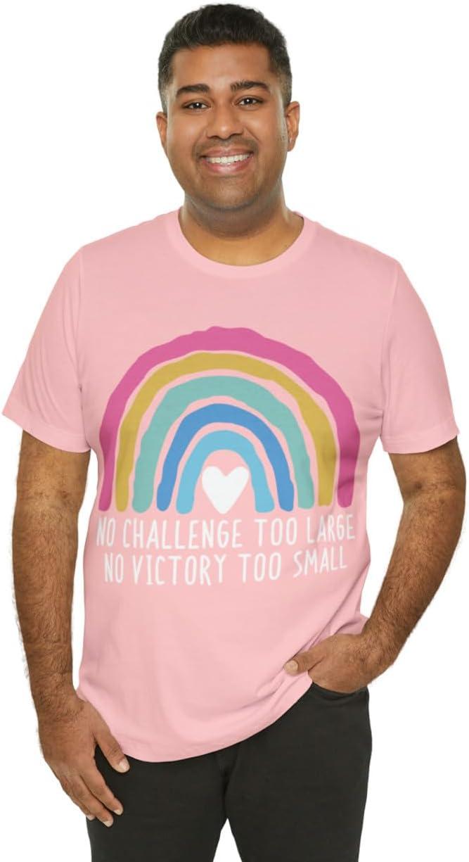 imageNo Challenge Too Large Unisex Jersey Short Sleeve TeePink