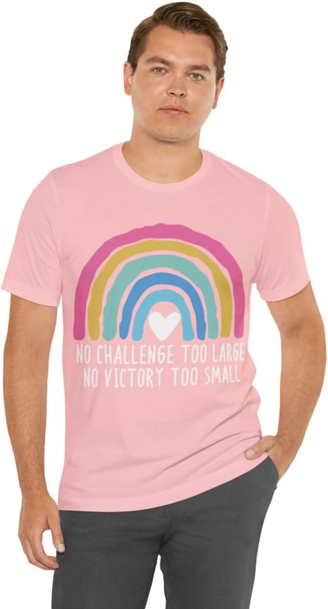 imageNo Challenge Too Large Unisex Jersey Short Sleeve TeePink