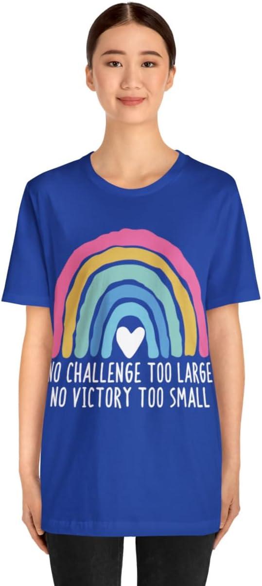 imageNo Challenge Too Large Unisex Jersey Short Sleeve TeeTrue Royal
