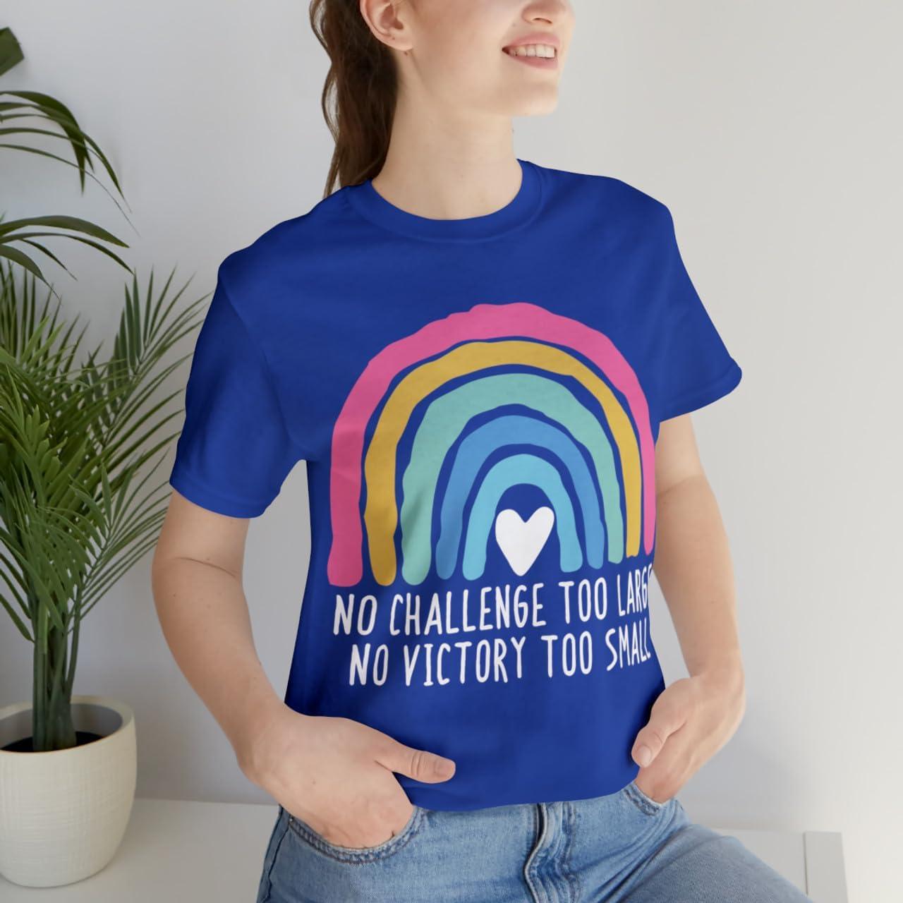 imageNo Challenge Too Large Unisex Jersey Short Sleeve TeeTrue Royal