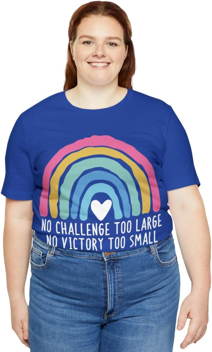 imageNo Challenge Too Large Unisex Jersey Short Sleeve TeeTrue Royal