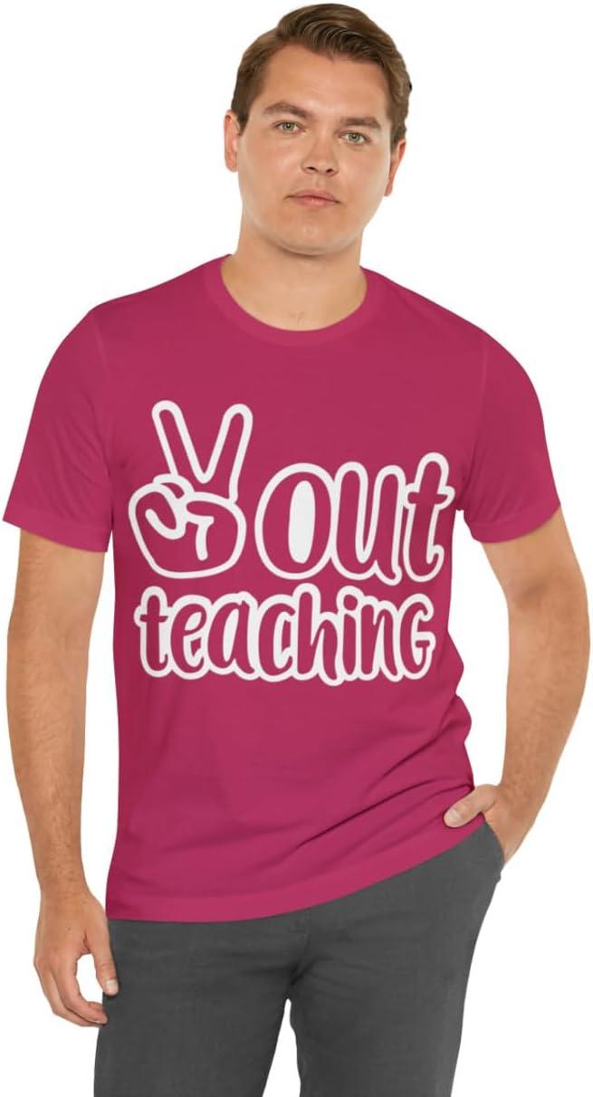 imagePeace Out Teaching Unisex Jersey Short Sleeve TeeBerry