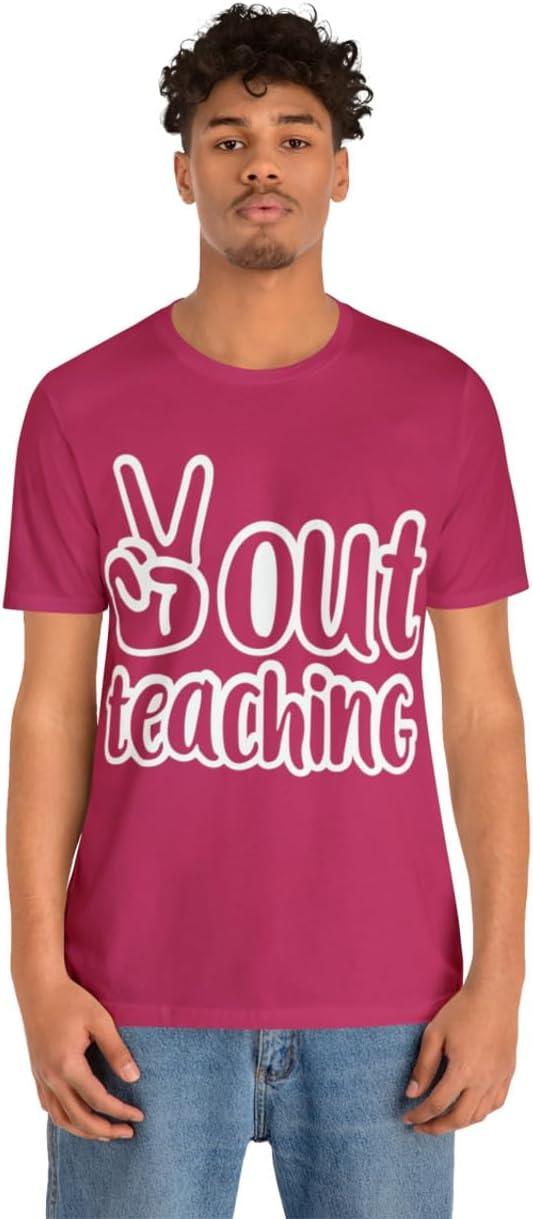 imagePeace Out Teaching Unisex Jersey Short Sleeve TeeBerry