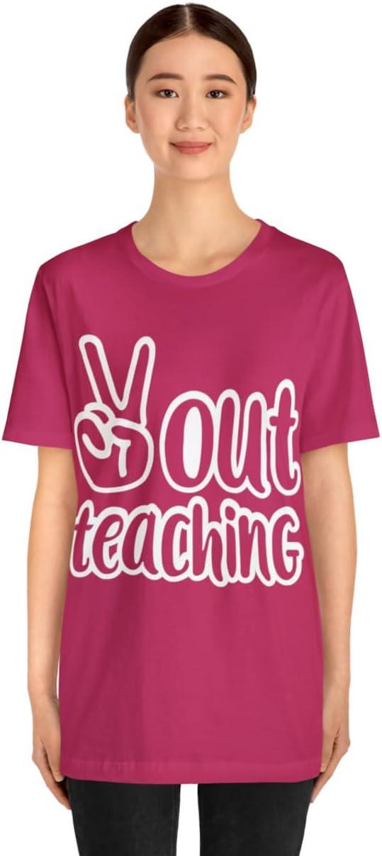 imagePeace Out Teaching Unisex Jersey Short Sleeve TeeBerry