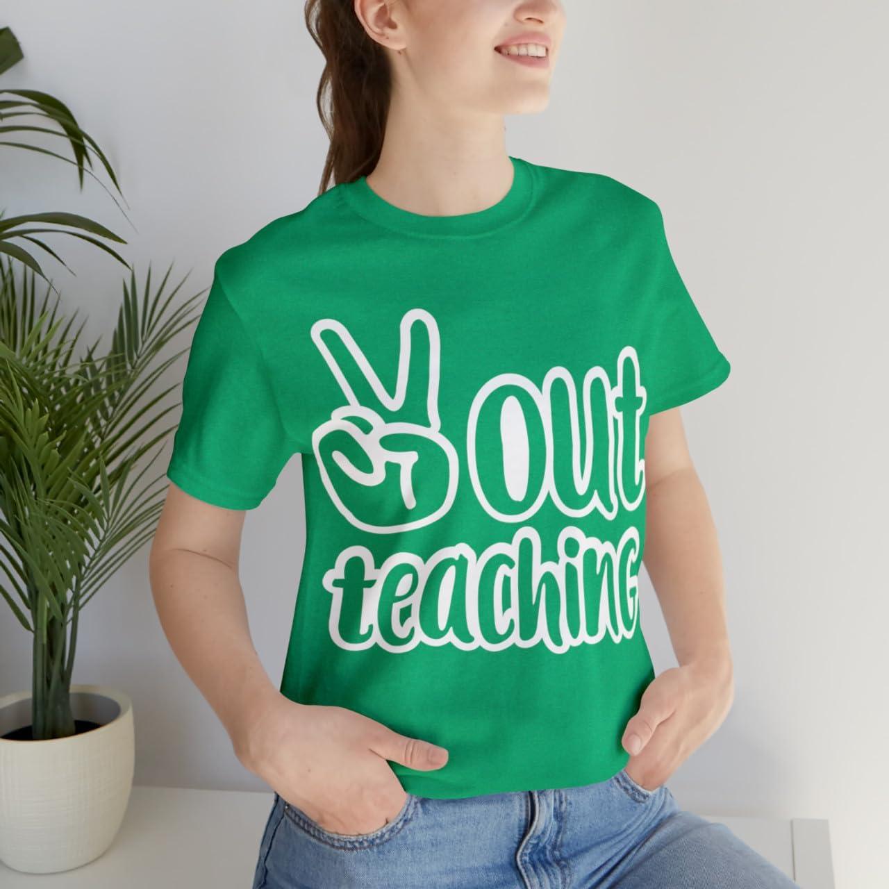 imagePeace Out Teaching Unisex Jersey Short Sleeve TeeHeather Kelly