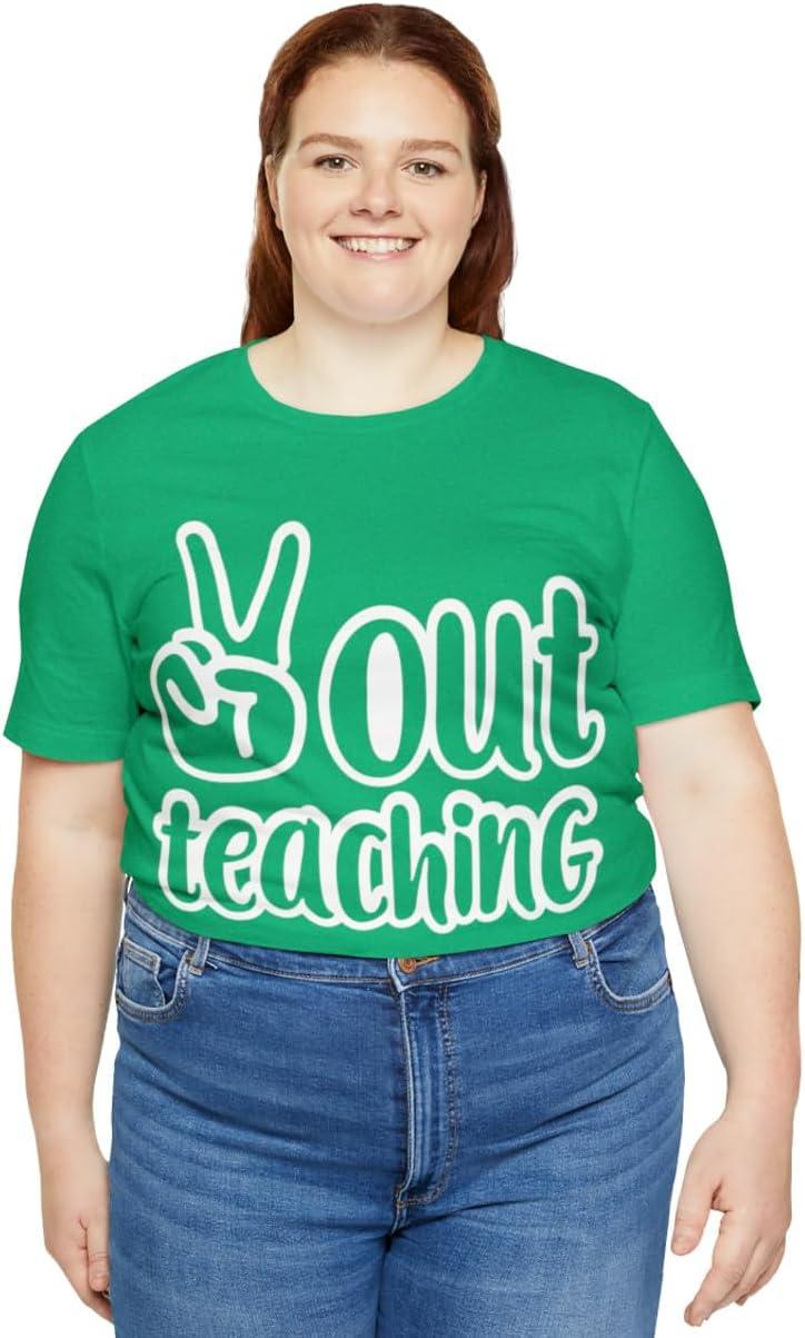 imagePeace Out Teaching Unisex Jersey Short Sleeve TeeHeather Kelly