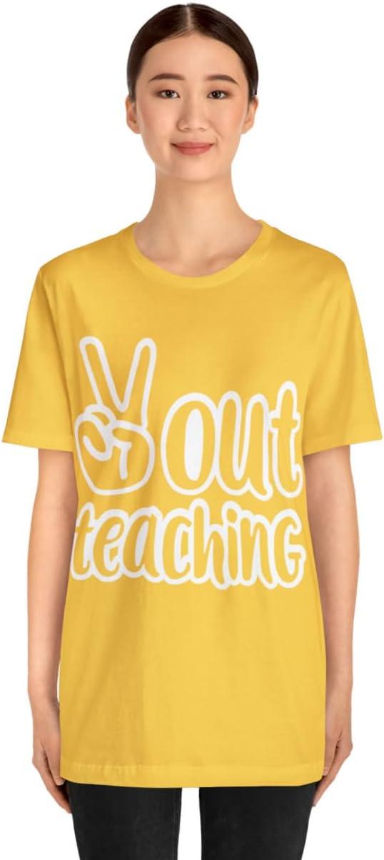 imagePeace Out Teaching Unisex Jersey Short Sleeve TeeYellow