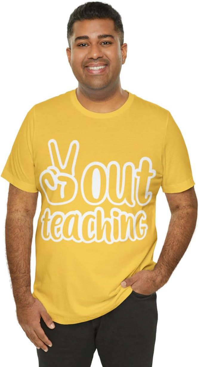 imagePeace Out Teaching Unisex Jersey Short Sleeve TeeYellow