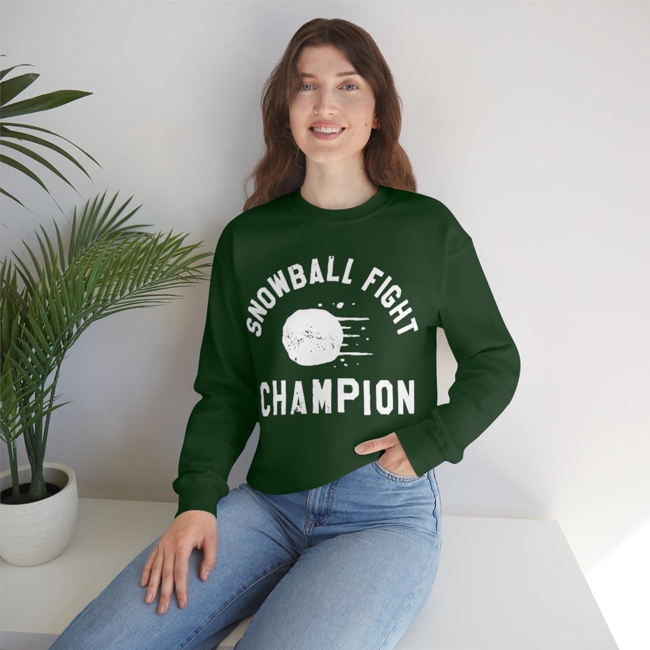 imageSnowball Fight Champion SweatshirtForest Green