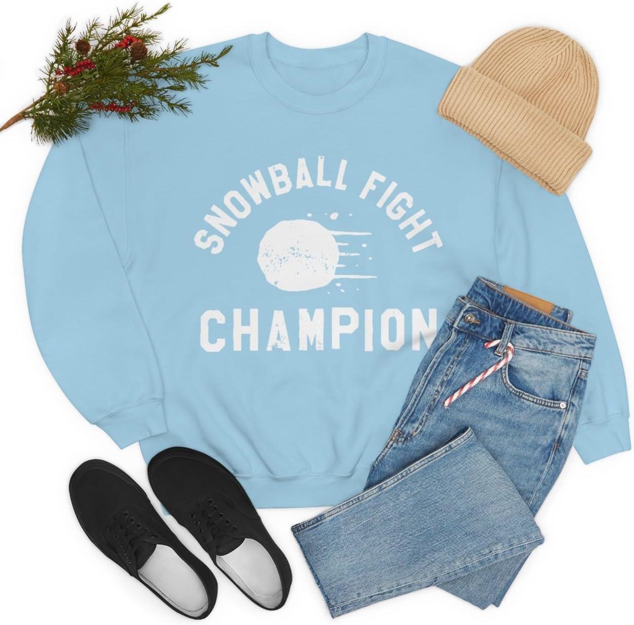 imageSnowball Fight Champion SweatshirtLight Blue