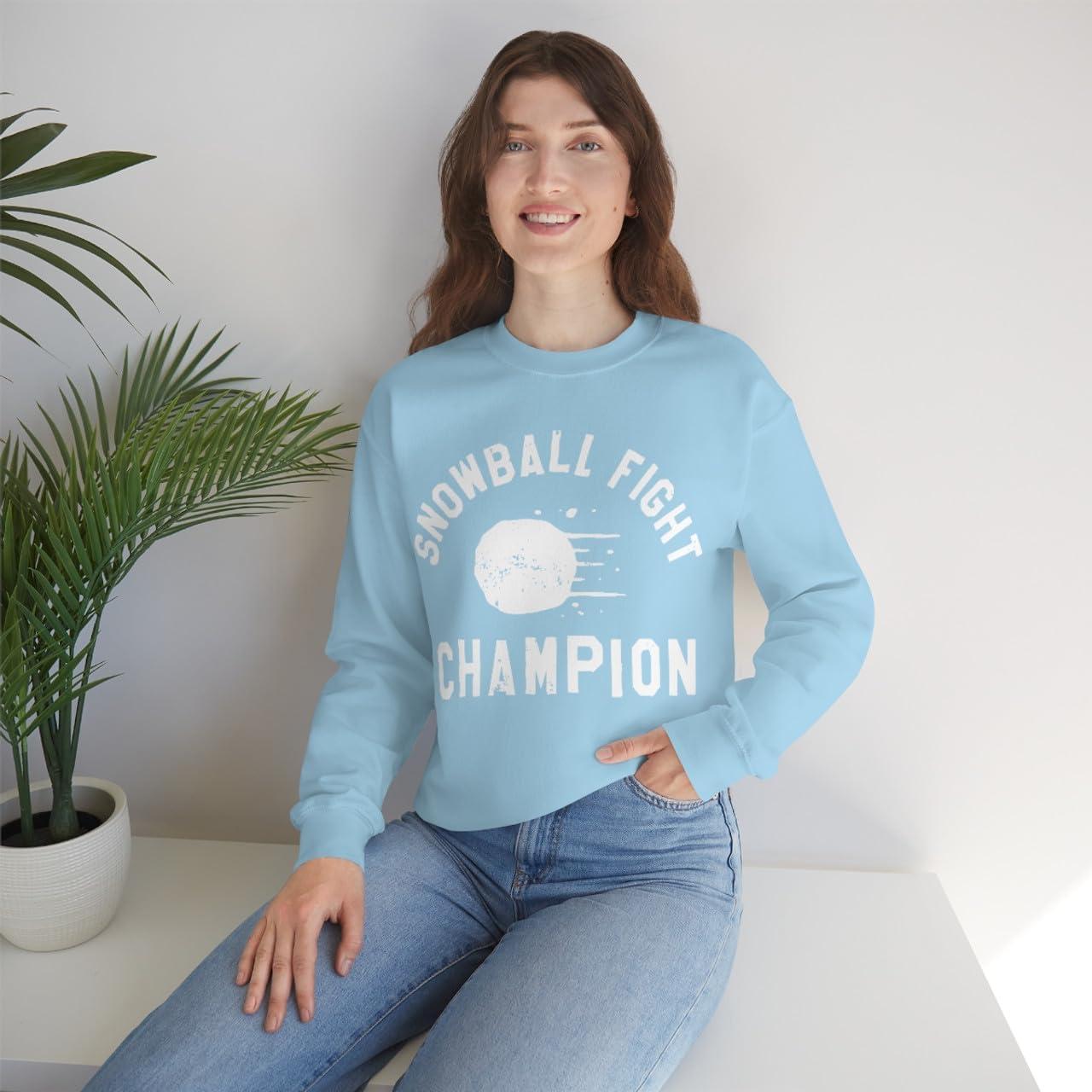 imageSnowball Fight Champion SweatshirtLight Blue