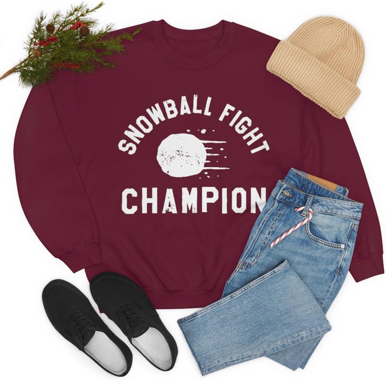 imageSnowball Fight Champion SweatshirtMaroon