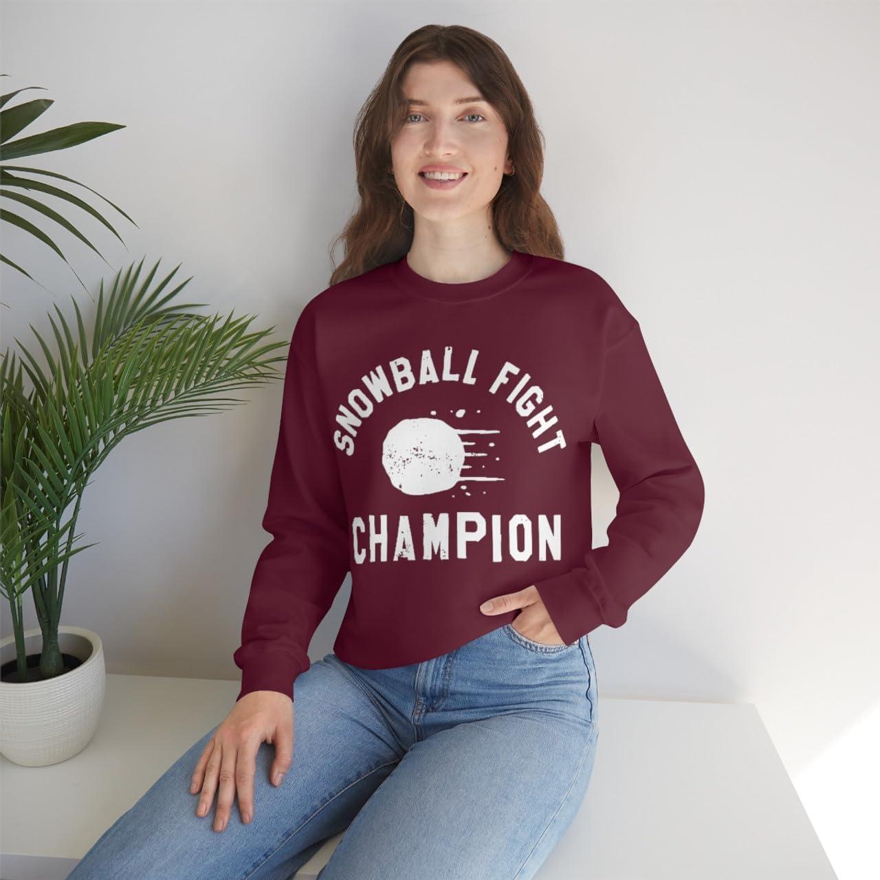 imageSnowball Fight Champion SweatshirtMaroon