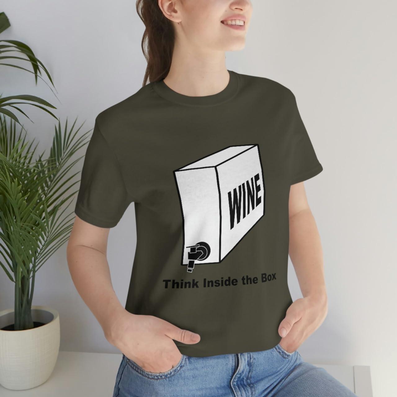 imageThink Inside The Box Unisex Jersey Short Sleeve TeeArmy
