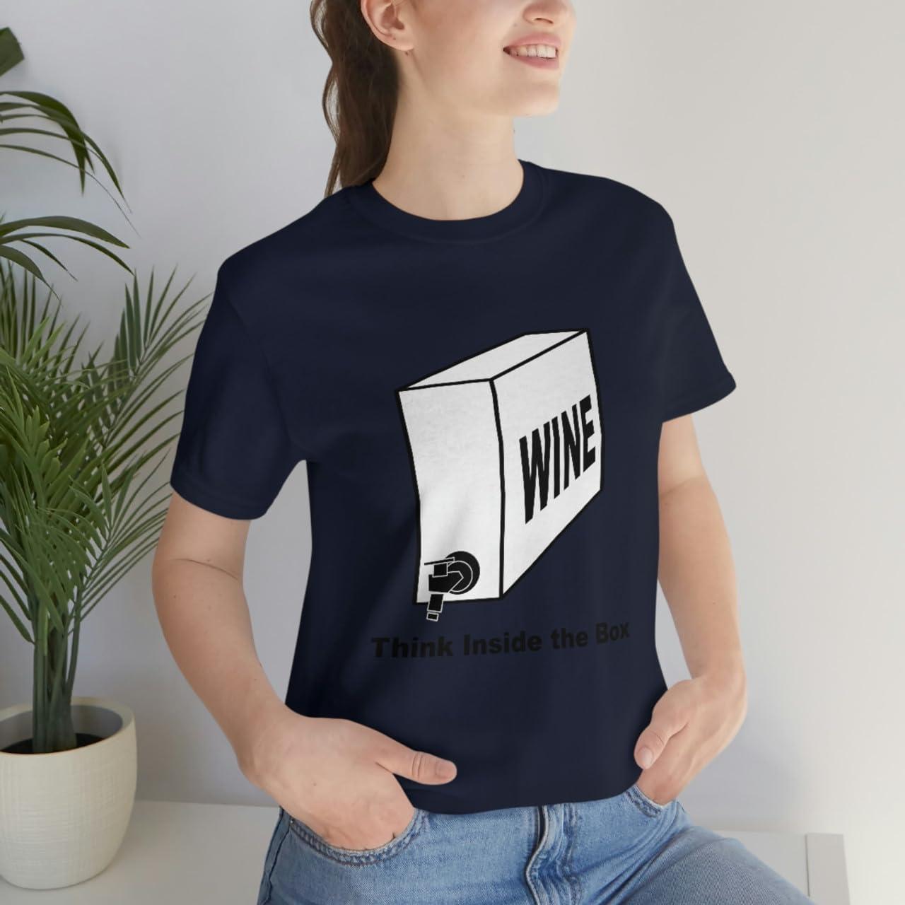 imageThink Inside The Box Unisex Jersey Short Sleeve TeeNavy