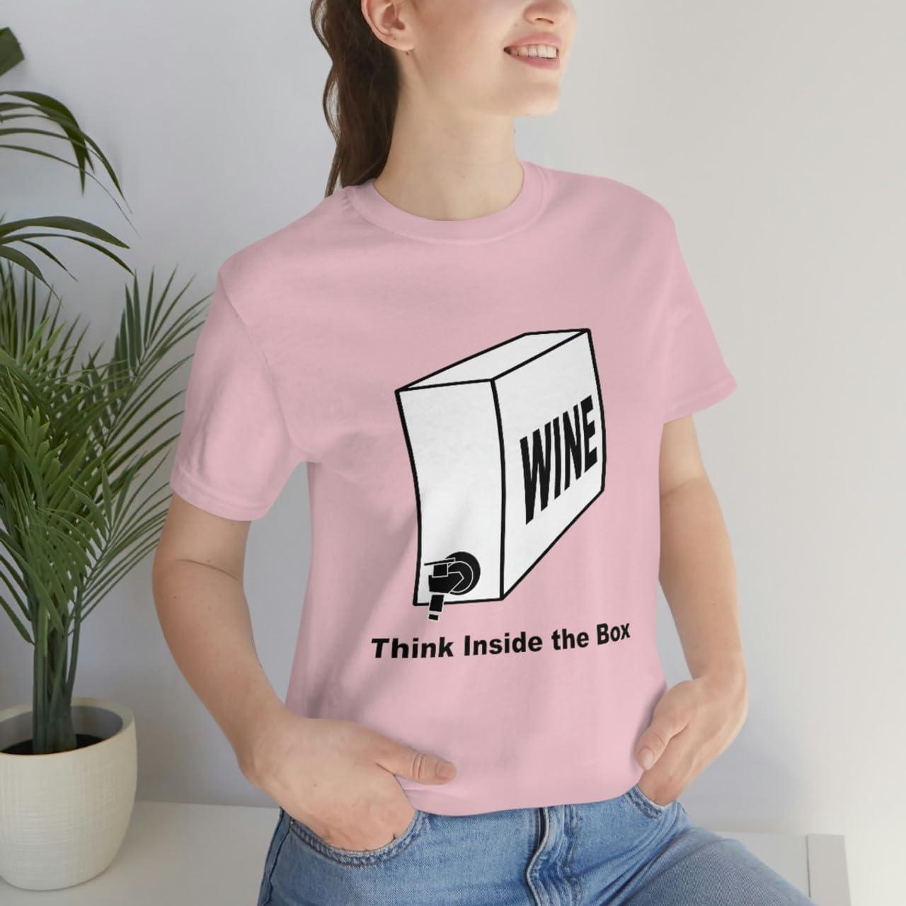 imageThink Inside The Box Unisex Jersey Short Sleeve TeePink
