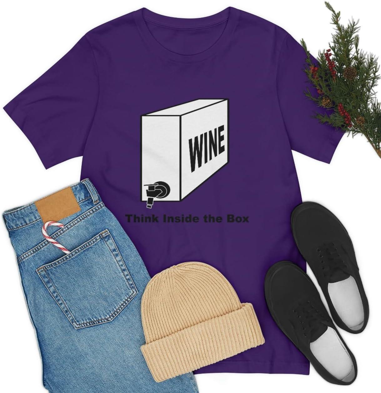 imageThink Inside The Box Unisex Jersey Short Sleeve TeeTeam Purple