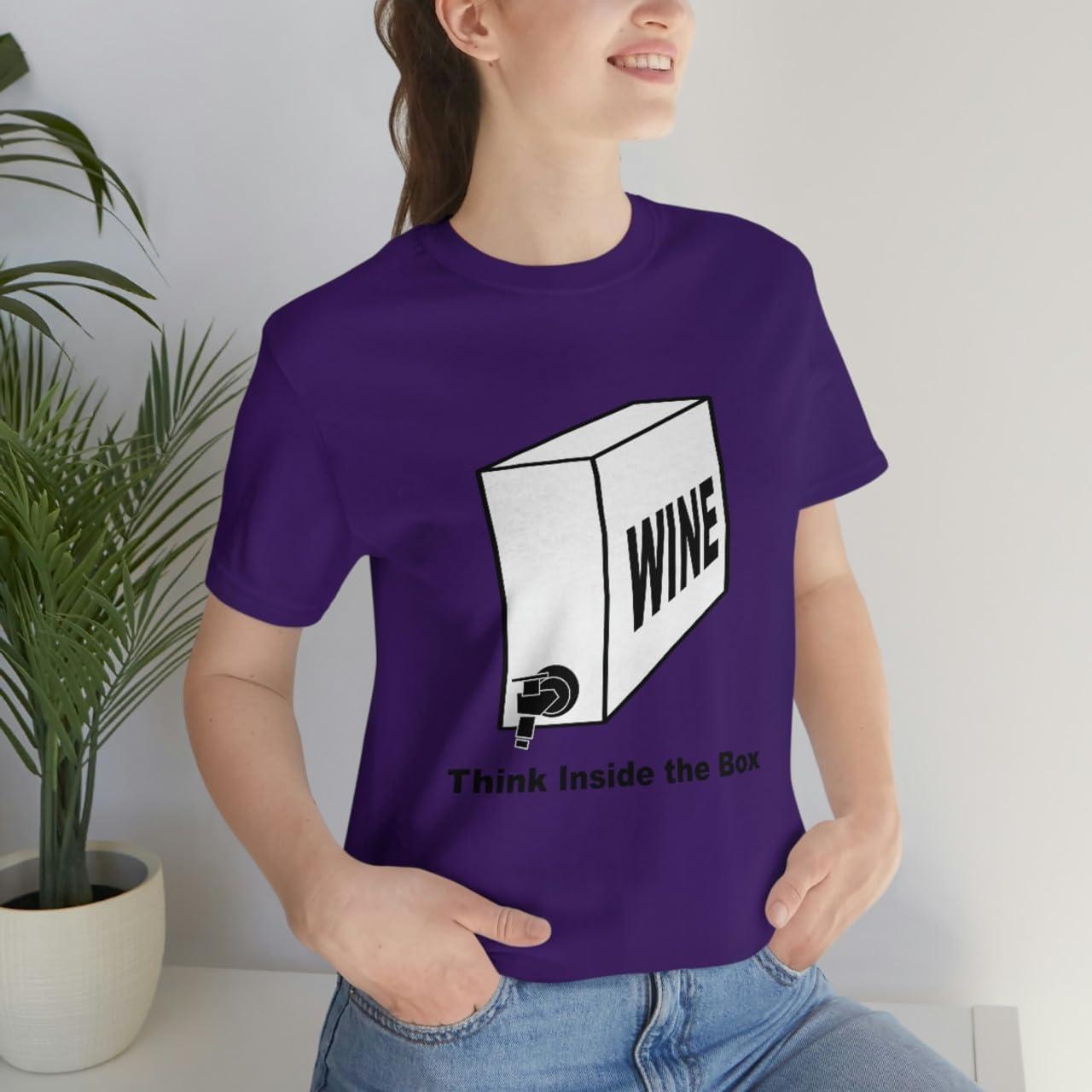 imageThink Inside The Box Unisex Jersey Short Sleeve TeeTeam Purple