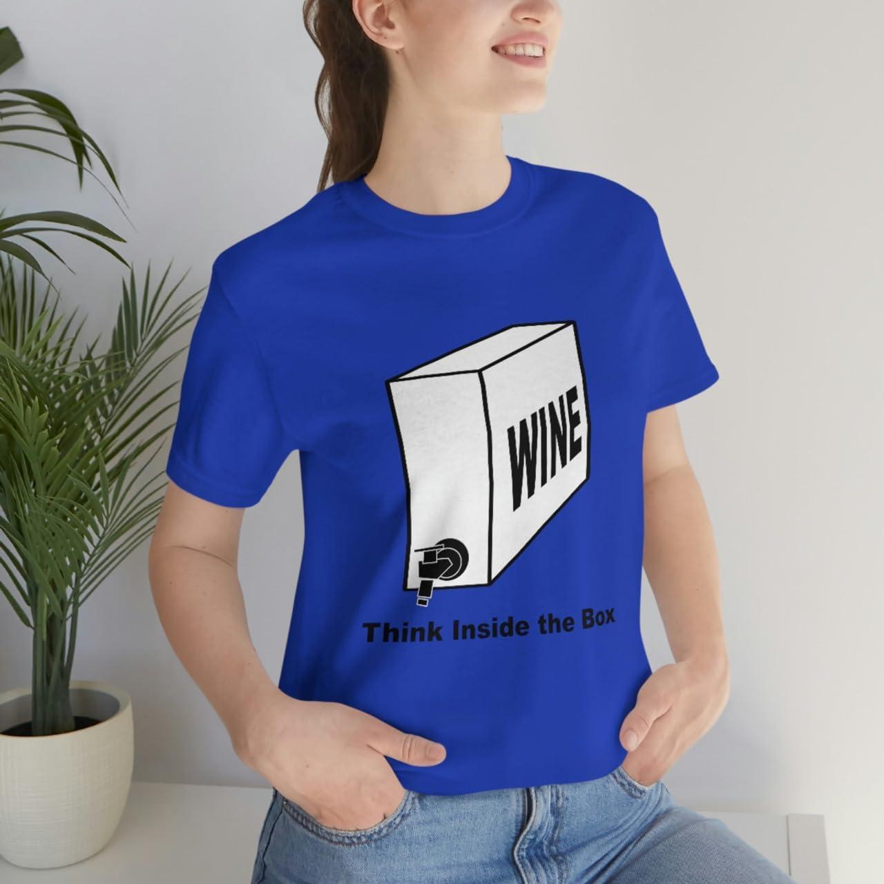 imageThink Inside The Box Unisex Jersey Short Sleeve TeeTrue Royal