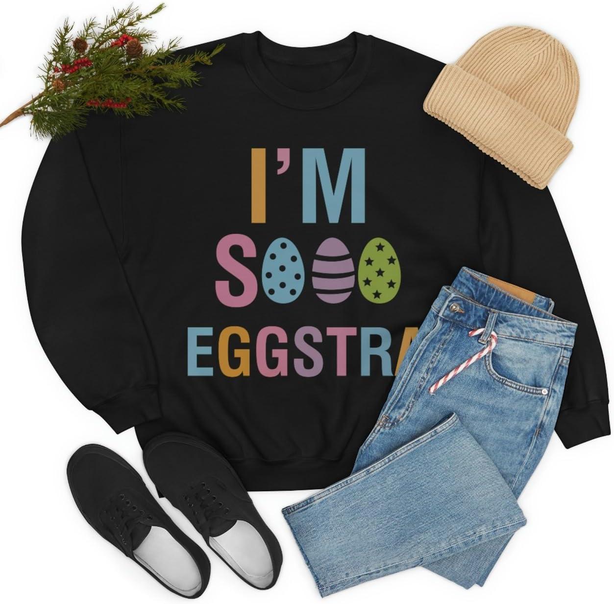 imageUnisex Im So Eggstra SweatshirtBlack
