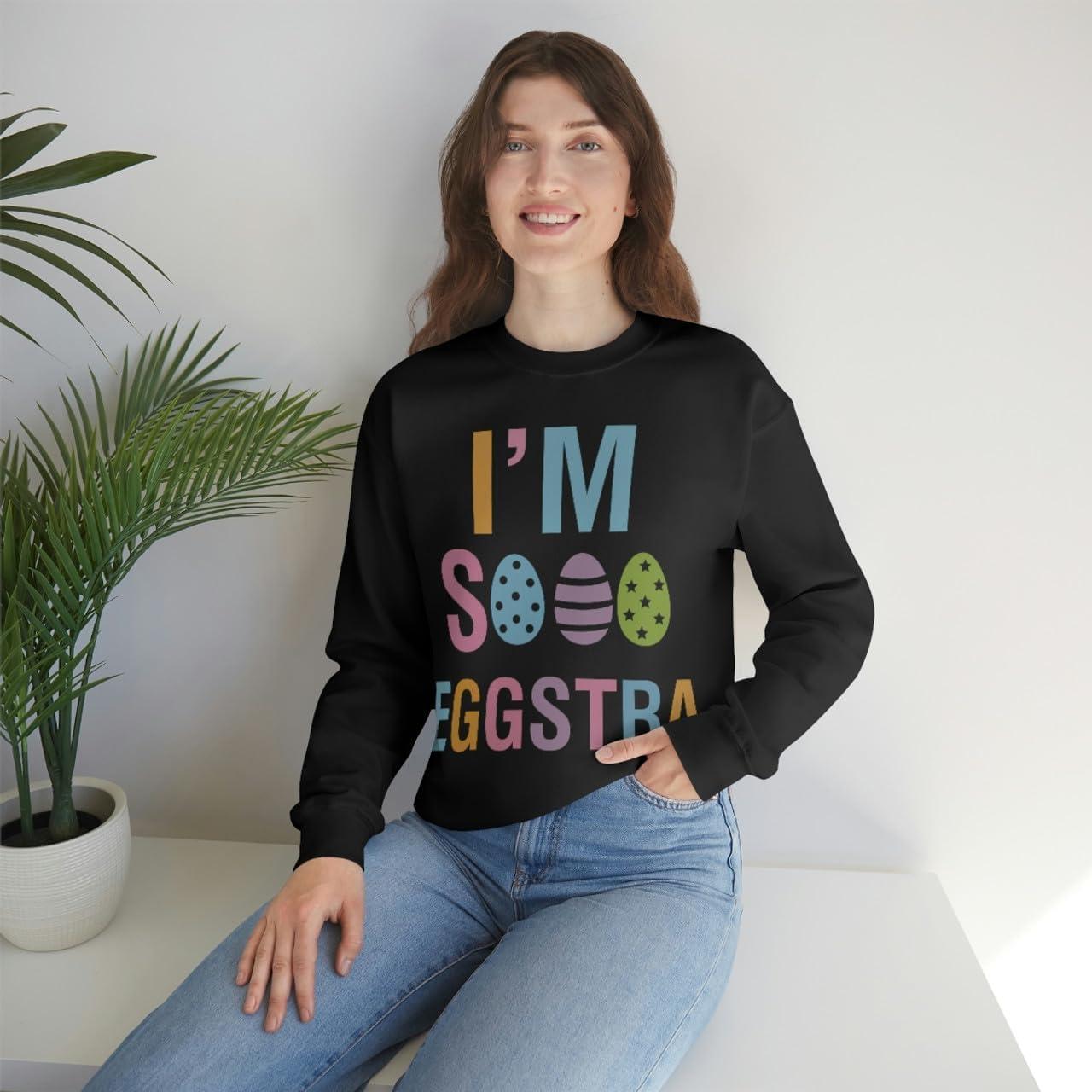 imageUnisex Im So Eggstra SweatshirtBlack