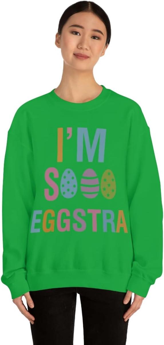 imageUnisex Im So Eggstra SweatshirtIrish Green