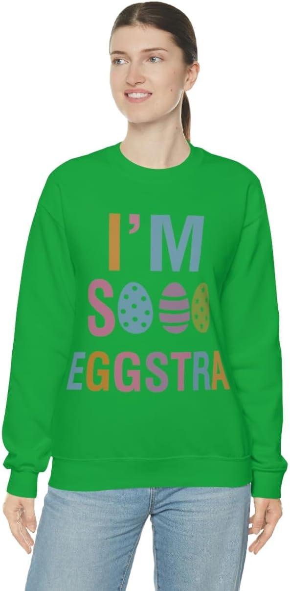 imageUnisex Im So Eggstra SweatshirtIrish Green