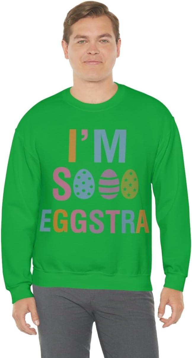 imageUnisex Im So Eggstra SweatshirtIrish Green