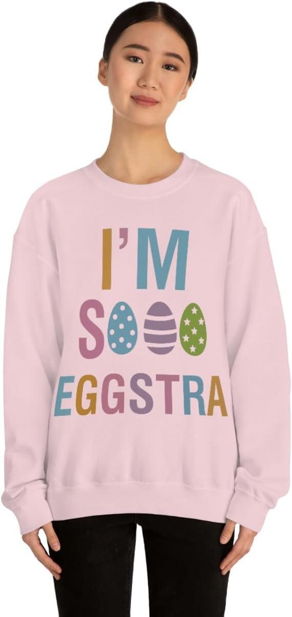 imageUnisex Im So Eggstra SweatshirtLight Pink