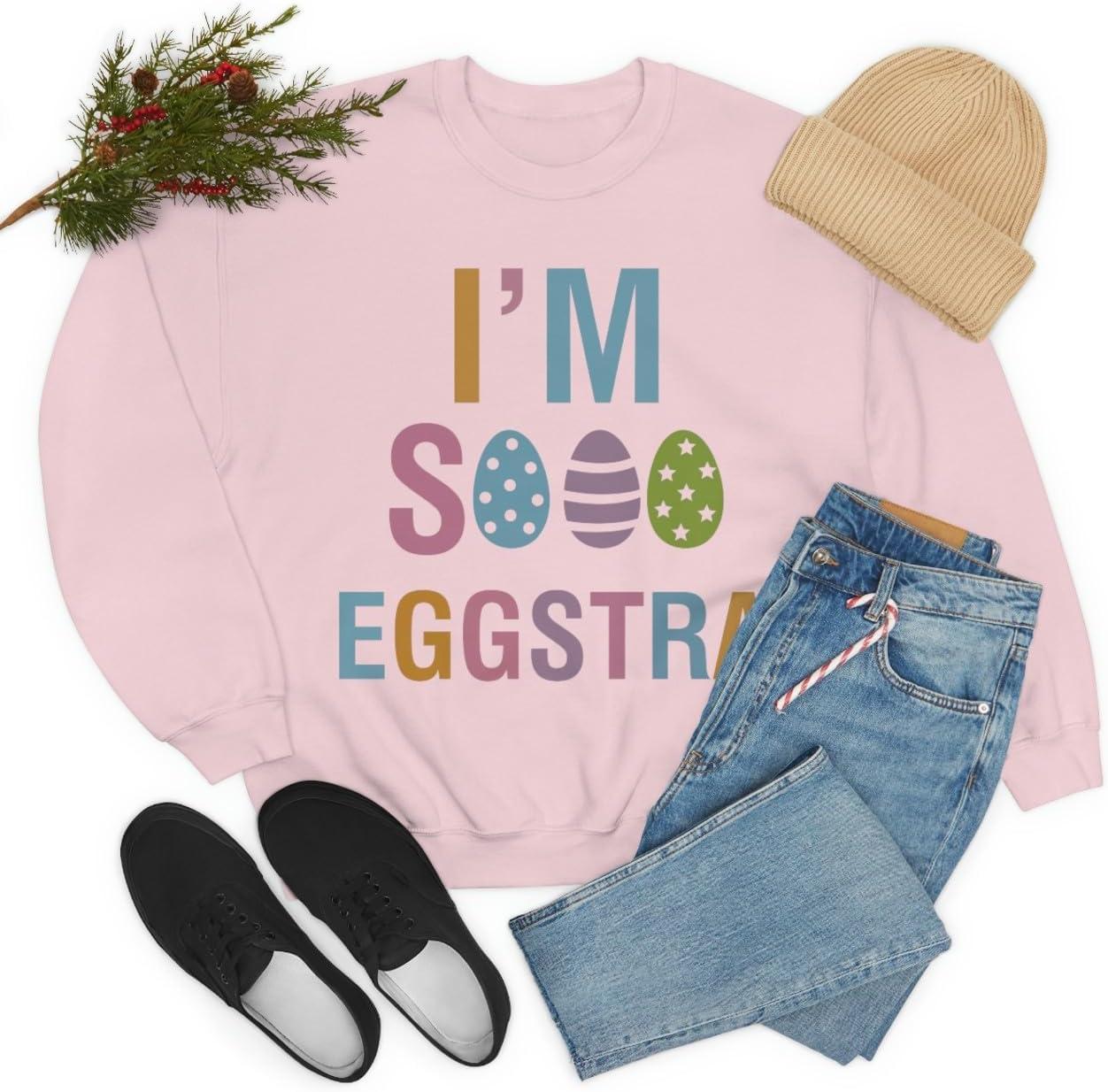 imageUnisex Im So Eggstra SweatshirtLight Pink