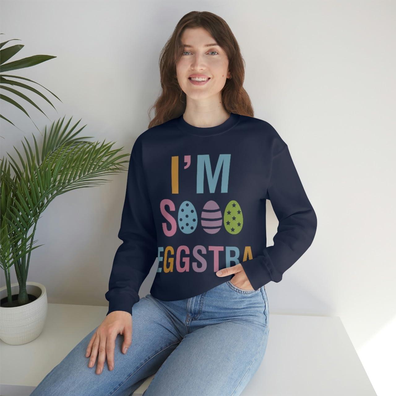 imageUnisex Im So Eggstra SweatshirtNavy