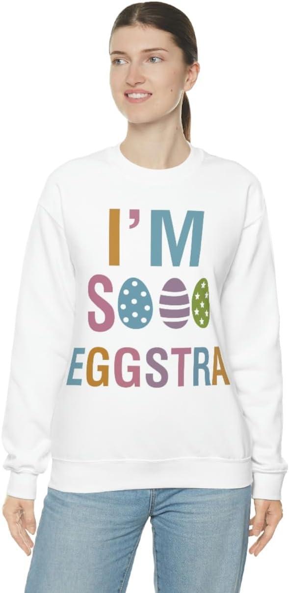 imageUnisex Im So Eggstra SweatshirtWhite