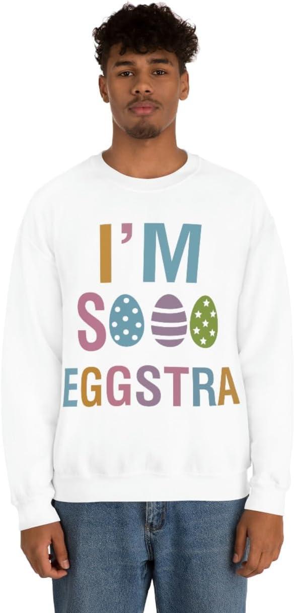 imageUnisex Im So Eggstra SweatshirtWhite