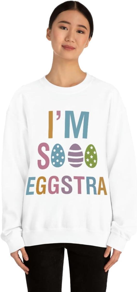 imageUnisex Im So Eggstra SweatshirtWhite