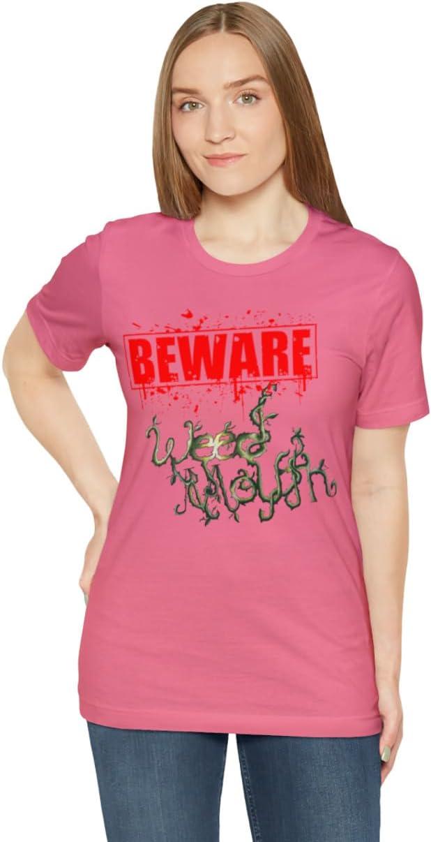 imageWeed Mouth Neighborhood Nuisance Unisex Jersey Short Sleeve TeeCharity Pink