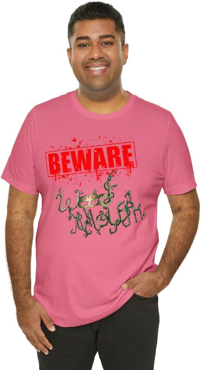 imageWeed Mouth Neighborhood Nuisance Unisex Jersey Short Sleeve TeeCharity Pink