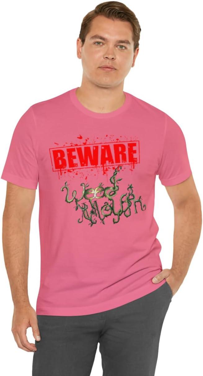 imageWeed Mouth Neighborhood Nuisance Unisex Jersey Short Sleeve TeeCharity Pink